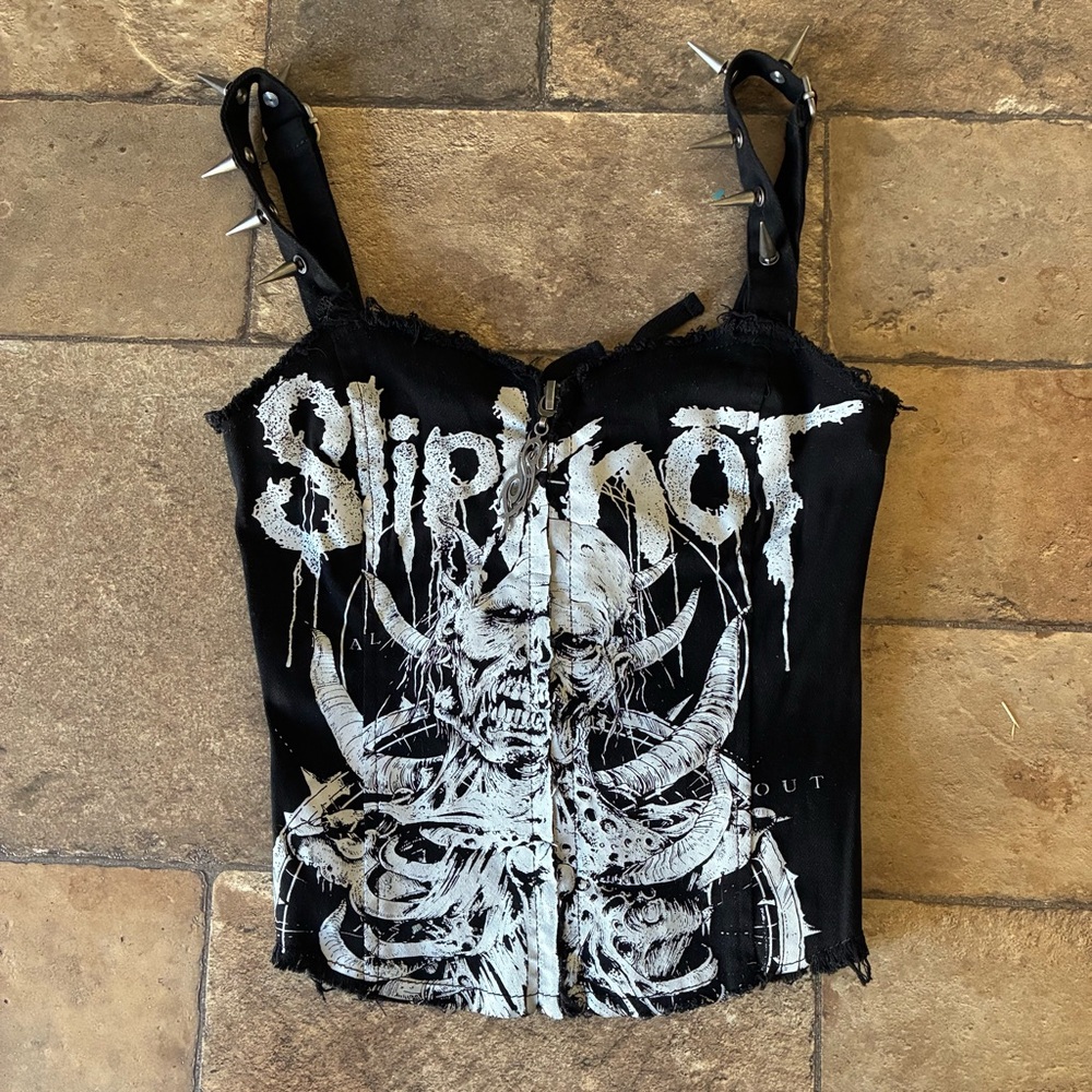 Dolls Kill x Slipknot All Out Life Corset Top